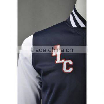 Men Wholesale Fashion Satin Wool Varsity Jackets photo-5