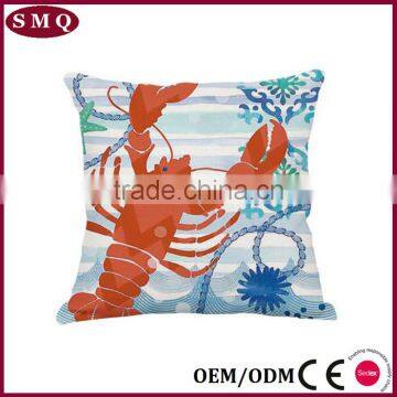 New Design Ocean Plain Linen Pillow Cover photo-5