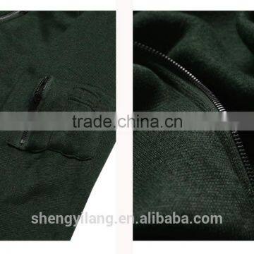 Stylish Long Sleeve With Pocket MenJacket/Front Zipper Pocket Men Jacket/ New Military Cotton Jacket J1703017 photo-5