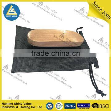 Poartable Shoe Shine Bags With Pig'hair Wooden Shoe Brushes and Cleaning Cloth photo-6
