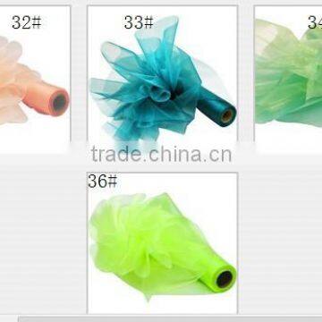 28CM * 25MTR Length Organza Roll Fabric Wedding Party Decor Chair Bows Table Runner Sash photo-6