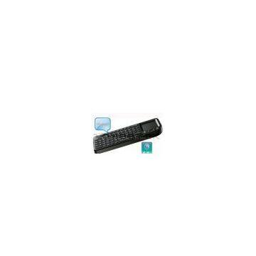 2.4G 72Keys Ultra Mini Backlit Wireless Keyboard with Touchpad and LED Light (ZW-51006-1-Black)