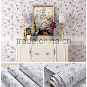 Modern Bedroom Warm PVC Flower Design Waterproof Wall Background Decoration Paper photo-6