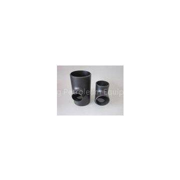 Black Equal Carbon Steel Tee Oilfield Pipe Fittings For Gas / Oil / Water
