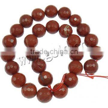 wholesale 5mm round faceted red jasper beads