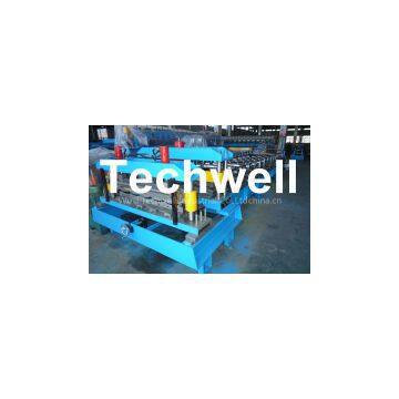 Color Steel Glazed Tile Roll Forming Equipment , 5.5 Kw Main Motor Power Roll Former Machine
