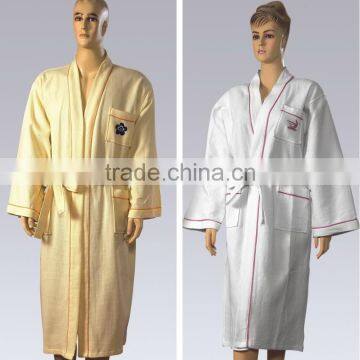 Factory wholesale waffle bathrobe 100% cotton