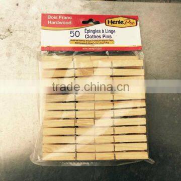 50pk decorative wooden pins for clothes