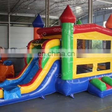 Classic US style water slides with bouncer jumping castles