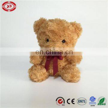 Cute fluffy plush stuffed gift kids toy brown teddy bear