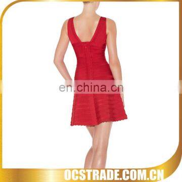 V neck red bulk evening dresses