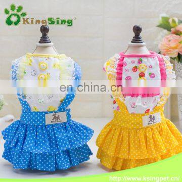 2017 new Doll cotton skirt for dog clothes