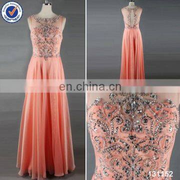 2015 latest design beading fashion girl 'dress prom dress