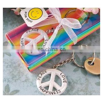 Peace, Love and Happiness Collection Peace Sign Keychain Favors