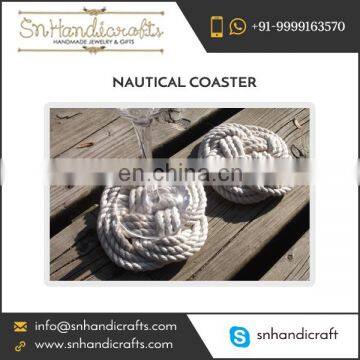 Good Quality Cheapest Handmade Nautical Rope Coaster for Sale