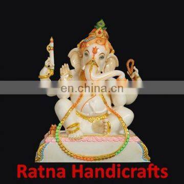 Ganesh Figurine Marble Statue D005