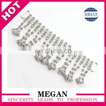 Wedding decoration middle heart shape Rhinestone Connector Headband Connector