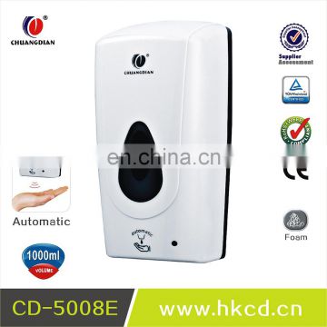 1000ml Newest high quality washroom wall mounted touchless automatic alcohol hand sanitizer dispenser CD-5008E