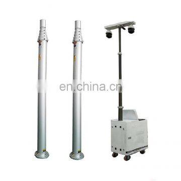 6m High Video Surveillance Pneumatic Mast for Mobile Applications