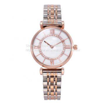 2019 Japan Quartz Analog Timepieces Stainless Steel Luxury Women Lady Watches Jewelry Wrist Watch