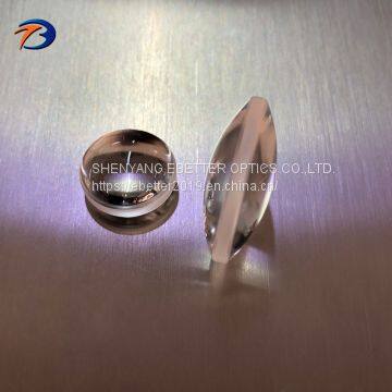 fused silica double convex lens dia 25.4mm biconvex lens