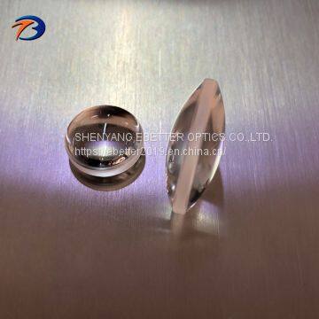 Fused Silica Double Convex Lens Dia 25.4mm Biconvex Lens