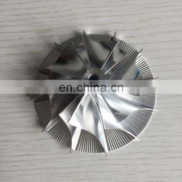 K16 5324-123-2206 upgrade 51.34/76.69mm 6+6 blades turbo milling/aluminum 2618/billet compressor wheel for 5316-988-6735 upgrade