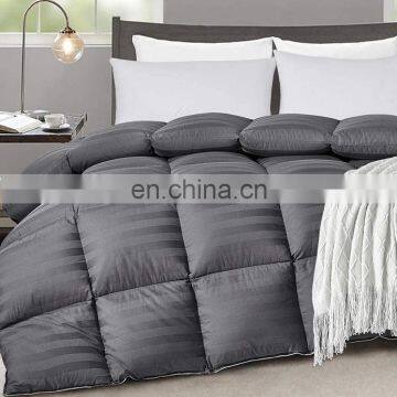 GOOSE DOWN 300GSM Jacquard Cotton Fabric Quilt Comforter Sets Queen Size photo-4