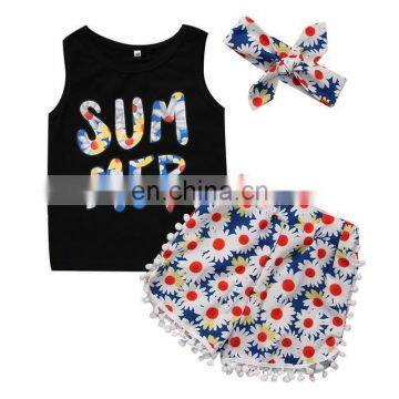 kids baby toddler star stripes kids clothing girl boutique clothing sets