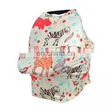 Nursing Cover Breastfeeding Cover Stretchy Car Seat Cover for Babies photo-5