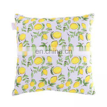 Bright Yellow Watercolor Lemons and Green Leaves Outdoor Pillow Waterproof Seat Cushion Outdoor Chair Cushions photo-2