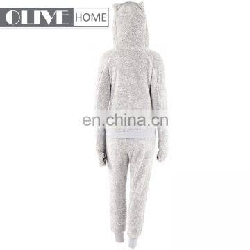 Sherpa Solid Bathrobe Winter Pyjamas Sets Bulk Bathrobes With Hood photo-2