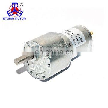 metal brush 37mm spur gear motor 600rpm 12v 24v dc motor