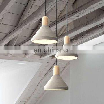 Артистичный цементный подвесной светильник для декора гостиной photo-6