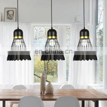 Современные креативные подвесные светильники для кафе и бара в форме бадминтон-ракетки photo-4