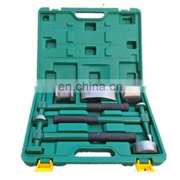 7 Pce Vehicle Body Dent Repair Tool Panel Dolly Bumping Hammer