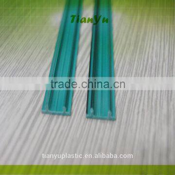 customized extrusion plastic pvc profile green plastic frame high glossy strip