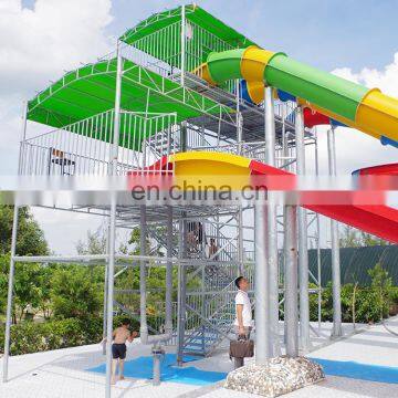 Private Family Use Toboggan for House Backyard Garden Swimming Pool With Little Water Slide