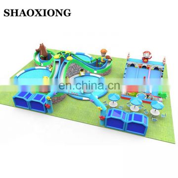 Commercial Adult Kids Water Park Inflatable Sea Land Water Theme Amusement Park Floating Toys Games Design Equipment prices