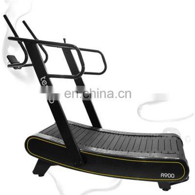 air runner curved treadmill self generating curved treadmill  commercial running machine body fitness equipment for Gym Club Use