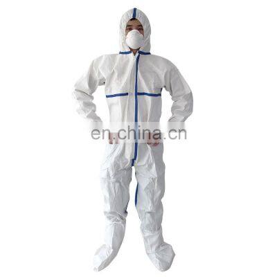 body protection disposable microporous overall with tape seam