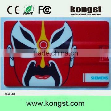 Suddenly turn hostile- credit card usb flash disk- custom full printing