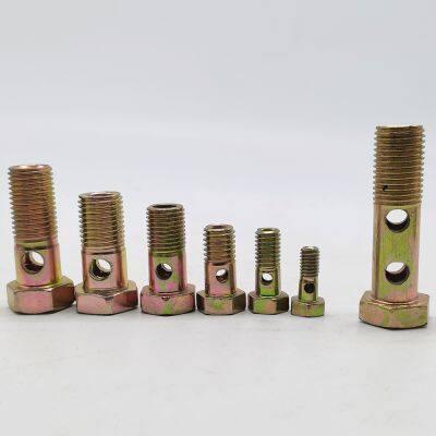 Double-hole Hydraulic Zinc Steel Banjo Bolt M22X1.5 for Hydraulic Tubing photo-4