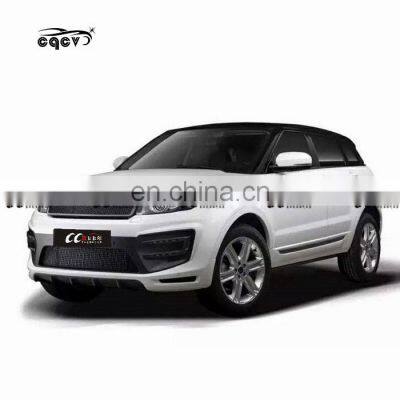 Hight quality LT style body kit for Land Rover Range Rover Evoque front bumper rear bumper  side skirts front lip and exhaust