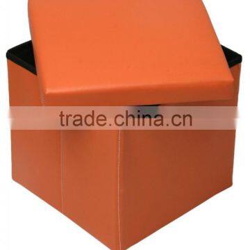 Large Capacity Decorative Collapsible Storage Ottoman photo-2