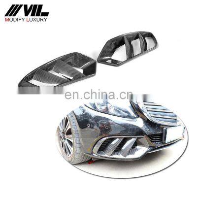 Carbon Fiber Front Bumper Air Vents for Mercedes Benz C180 C200 C300 W205 Sedan 2015-2018