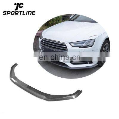 JC Style Carbon Fiber S4 Front Spoiler for Audi A4 B9 SLINE S4 Sedan 17-18