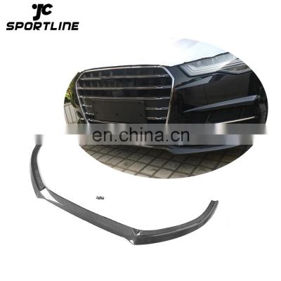 S6 Style Carbon Fiber C7 Front Spoiler for Audi S6 A6 C7 SLINE Sedan 4-Door 16-18