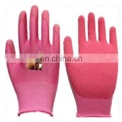 Foam Latex Kids Garden Gloves Palm Gripping Gloves Work Gloves