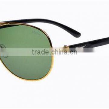 European Style New Model Metal Frame Over Size Frog Style Sunglasses With Glass Lens photo-6